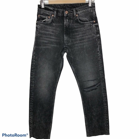 Free People 26 Vixen Cigarette Jean In Black - Picture 5 of 12